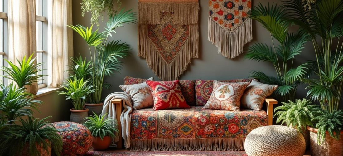 découvrez comment sublimer votre intérieur avec la décoration bohème : adoptez des textiles chaleureux, des motifs ethniques et des plantes vertes pour une ambiance naturelle et authentique.
