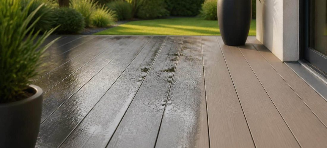découvrez comment l'humidité influence la résistance de votre terrasse en fonction des lames en composite choisies, pour un aménagement extérieur durable et esthétique.