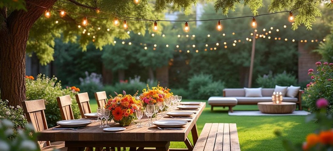 découvrez comment sublimer vos fêtes au jardin grâce à des idées de scénographie et de décoration extérieure. créez une ambiance conviviale et élégante pour recevoir vos invités en plein air !