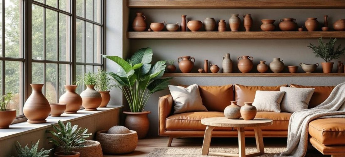 découvrez l'art de la décoration d'intérieur artisanale avec des poteries faites à la main, alliant authenticité et élégance pour sublimer votre espace.