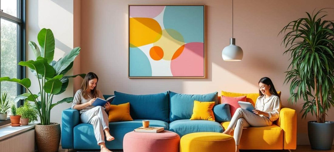 découvrez comment une décoration d'intérieur colorée peut améliorer l'humeur et le bien-être des résidents en apportant dynamisme et convivialité à votre espace de vie.