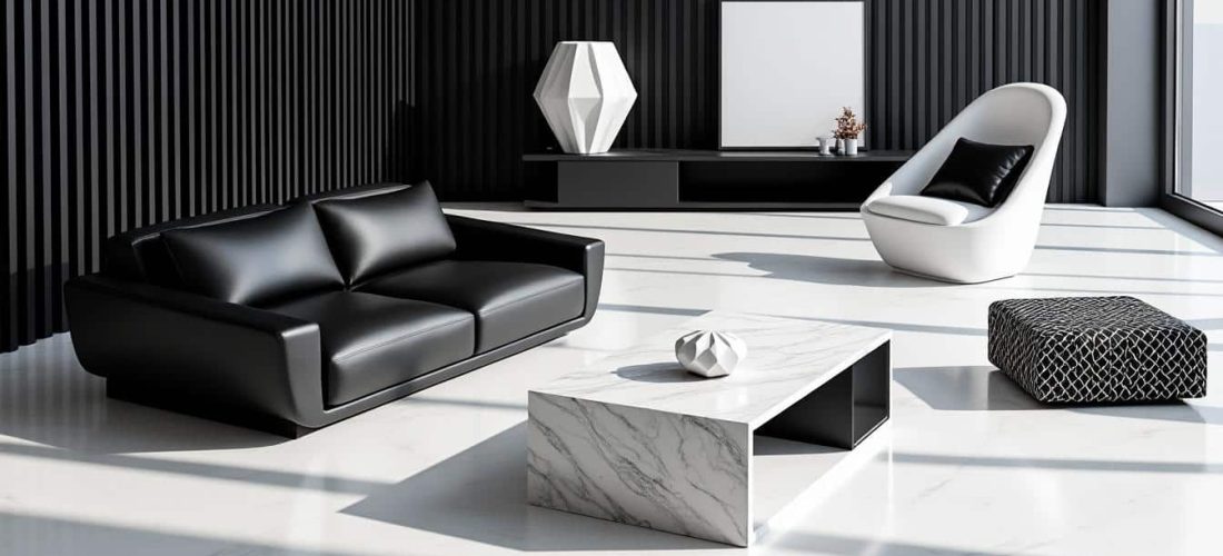 découvrez comment la décoration d'intérieur graphique utilise les contrastes audacieux de noir et blanc pour créer des espaces modernes, élégants et dynamiques.