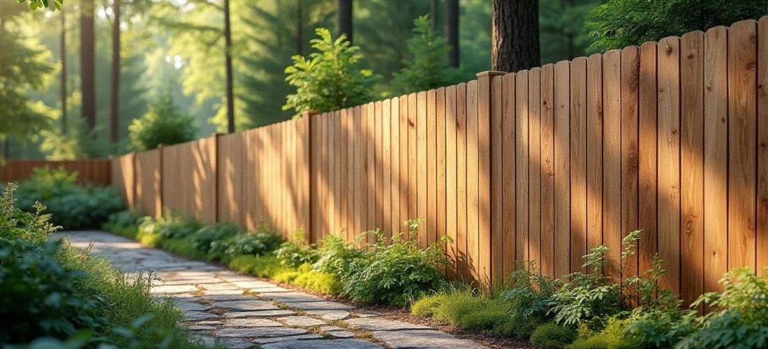 découvrez comment la décoration extérieure boisée avec des clôtures en mélèze durable allie esthétisme naturel et longévité pour sublimer votre jardin.