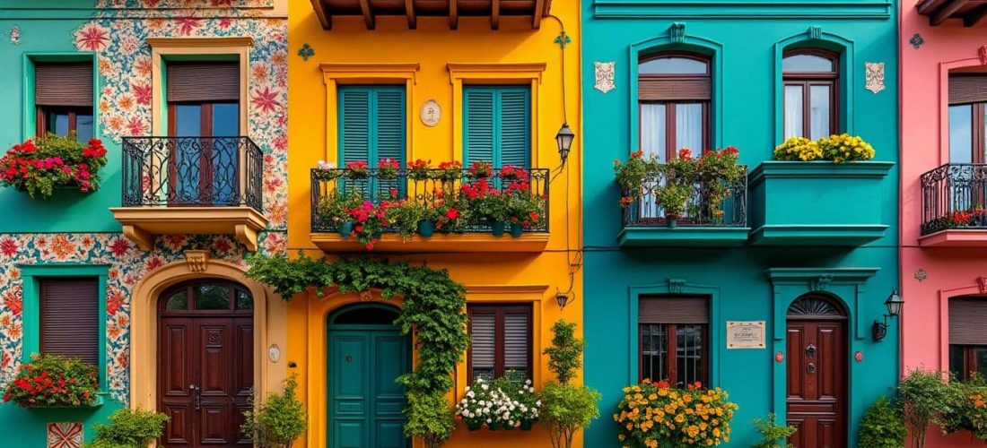 découvrez comment une décoration extérieure colorée peut transformer et dynamiser les façades des maisons urbaines, apportant fraîcheur et personnalité à votre habitat.