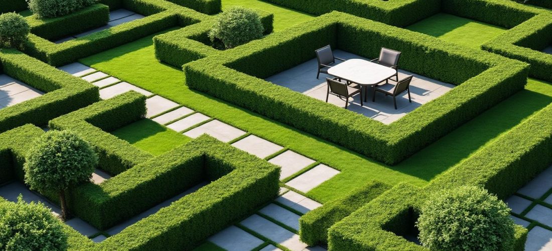 découvrez comment une décoration extérieure ordonnée peut être obtenue grâce à des haies taillées au cordeau, apportant élégance et structure à votre jardin.