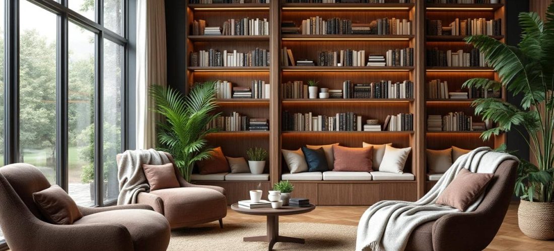 découvrez comment l'aménagement intérieur peut transformer vos espaces en créant des coins lecture confortables et lumineux près des fenêtres, pour un moment de détente idéal.