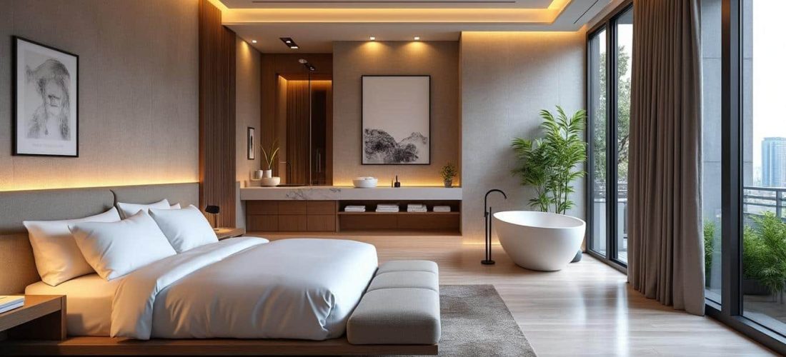 découvrez comment aménager des suites parentales avec salles d'eau privées pour un intérieur à la fois élégant et fonctionnel, alliant confort et intimité.