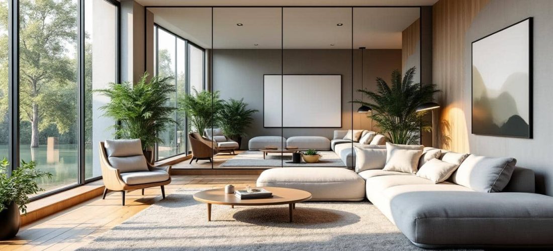 découvrez comment l'aménagement intérieur utilise des miroirs pour doubler la perspective et agrandir visuellement vos espaces, apportant luminosité et profondeur à votre décoration.