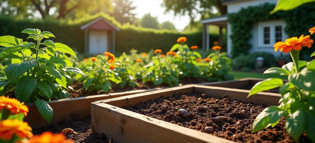 découvrez comment un jardin bio profite pleinement du compost maison pour enrichir la terre naturellement et favoriser une croissance saine des plantes.