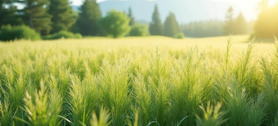 découvrez un jardin de graminées qui danse doucement sous la caresse d'un vent léger, offrant un spectacle naturel apaisant et harmonieux.