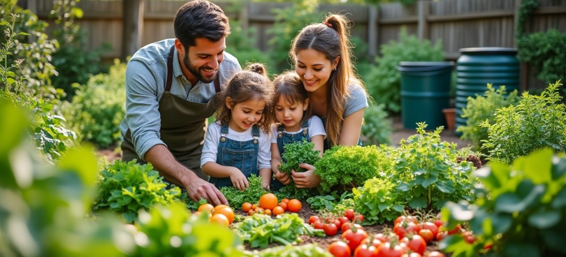 découvrez comment un jardin nourricier bio peut diminuer les dépenses alimentaires des familles tout en offrant des produits sains et naturels.