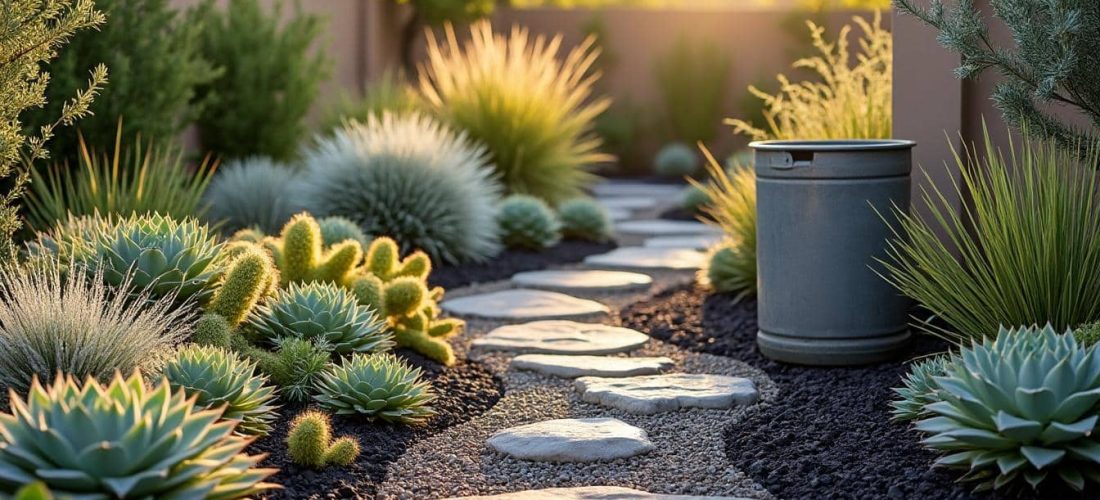 découvrez comment le jardin sec permet de réduire significativement la consommation d'eau potable tout en créant un espace extérieur esthétique et durable.