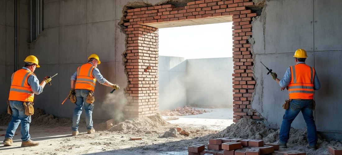 découvrez comment les travaux de maçonnerie réalisent des ouvertures dans les murs porteurs en assurant sécurité et stabilité à votre construction.