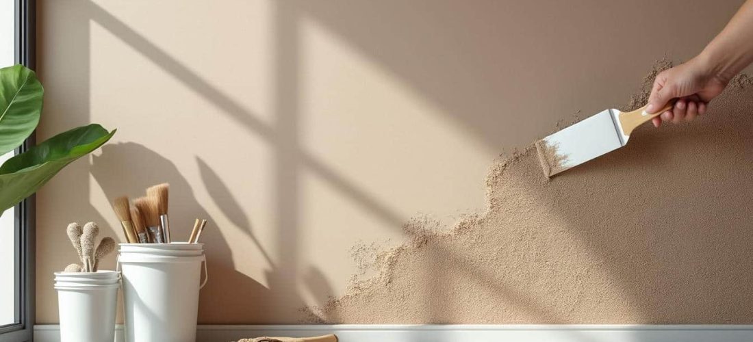 découvrez comment les travaux de peinture peuvent sublimer vos murs grâce à des enduits décoratifs à effet sablé, apportant texture et originalité à vos espaces.