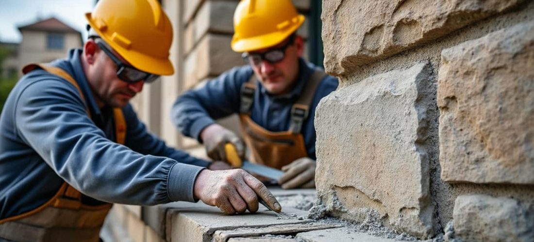 les travaux de rejointoiement permettent de restaurer et protéger les façades en pierre de taille, assurant durabilité et esthétique à votre bâtiment.