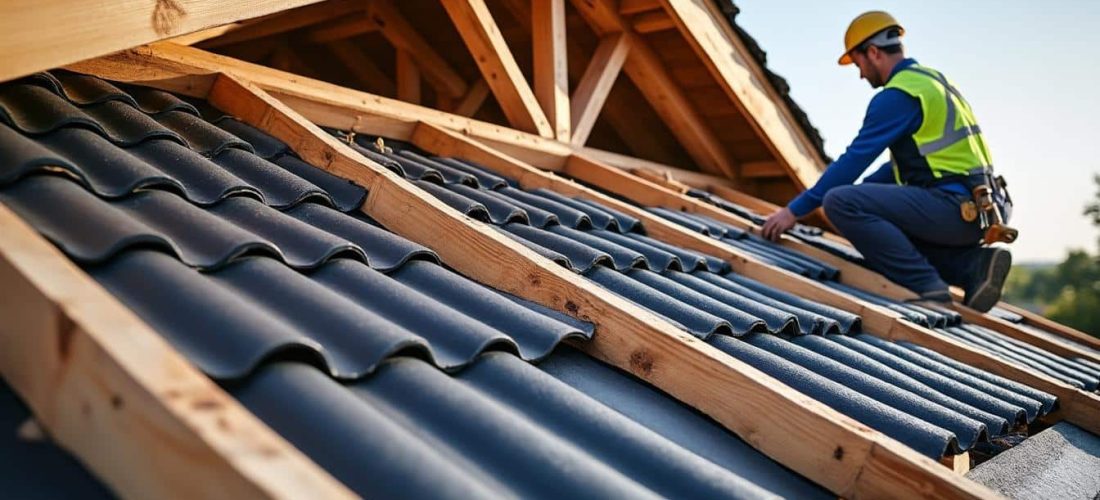 assurez la longévité et la protection de votre charpente en bois grâce à des travaux de toiture professionnels garantissant une étanchéité optimale.