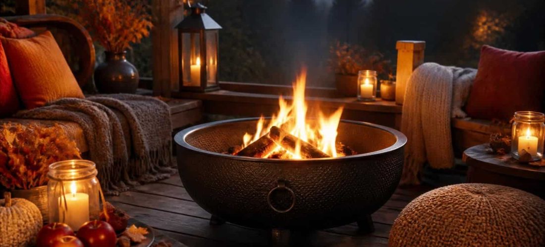 découvrez comment optimiser la décoration extérieure en créant une liaison directe entre un brasero en fonte et le réchauffement chaleureux des soirées d'automne, pour un espace convivial et élégant.