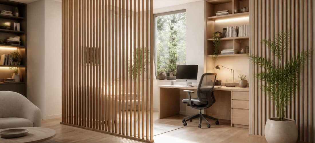 découvrez comment intégrer un claustra en bois pour structurer efficacement votre espace de télétravail, alliant esthétisme et fonctionnalité dans la décoration intérieure.