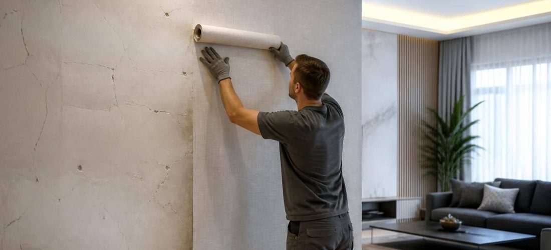 découvrez comment le papier peint intissé offre une liaison directe efficace pour masquer les défauts de vos murs, améliorant ainsi votre aménagement et décoration intérieure avec simplicité et style.