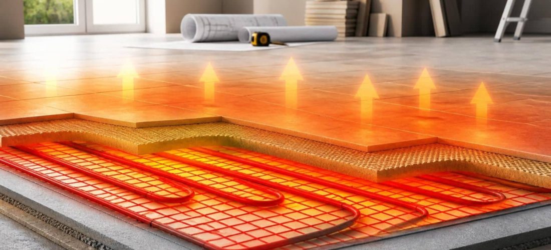 optimisez la planification de vos travaux grâce à une liaison directe entre le plancher chauffant et une répartition homogène de la chaleur pour un confort thermique optimal.