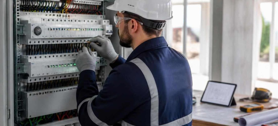 assurez une planification optimale de vos travaux grâce à une liaison directe entre le tableau électrique pré-équipé et la sécurisation globale de votre installation électrique.