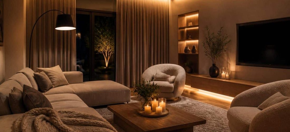 découvrez comment l'éclairage indirect transforme votre intérieur en une ambiance cocooning, parfaite pour un aménagement décoratif chaleureux et apaisant.
