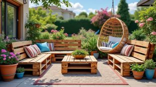 découvrez des idées diy originales pour décorer votre extérieur en recyclant des palettes et objets récupérés. inspirez-vous pour créer un espace unique, écologique et tendance !