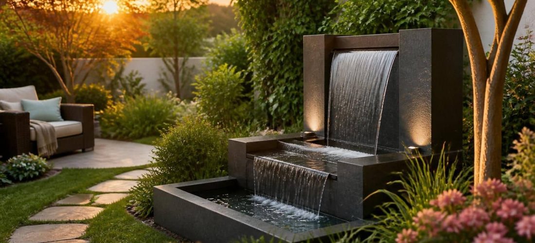 découvrez comment la fontaine de jardin contribue à l'apaisement sonore et optimise la décoration extérieure en créant un espace harmonieux et relaxant.