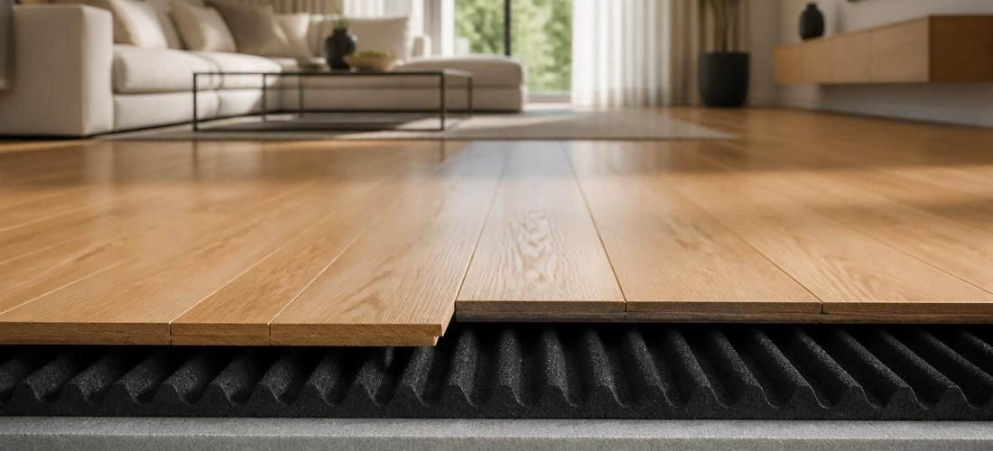 découvrez comment la sous-couche acoustique améliore l'atténuation des bruits d'impact du parquet pour garantir le succès de vos travaux de rénovation et de construction.